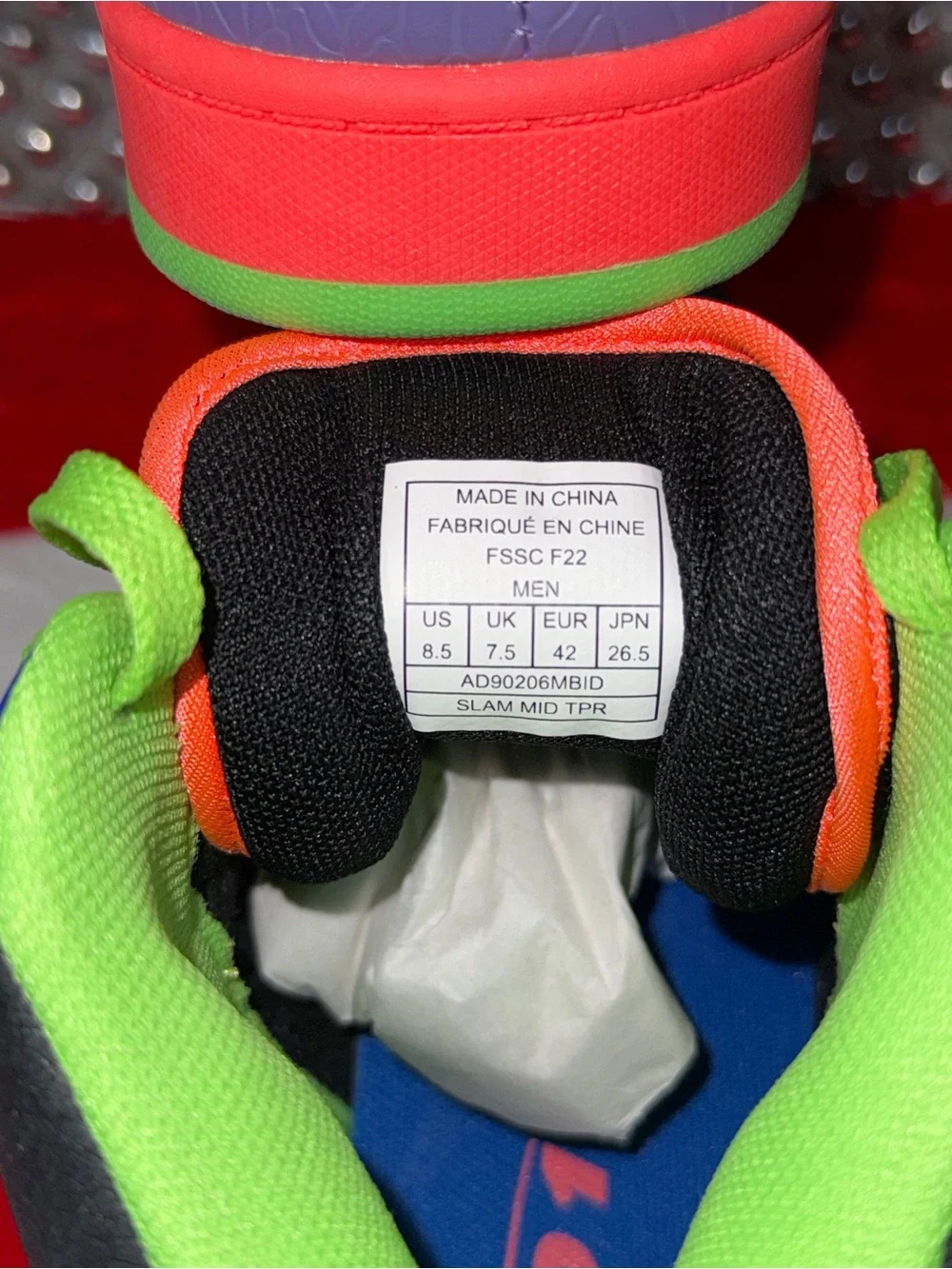 And1 Men’s Basketball Shoes - Blue, Purple & Neon Green Accents